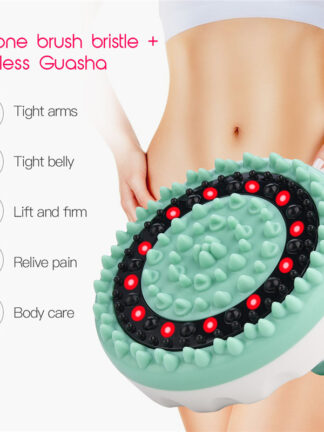 Купить Electric Full Body Slimming Massager Brush LED Vibrating Cellulite Remover Fat Burner Machine Body Leg Waist Tightening Massage