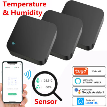 Купить WIFI Temperature & Humidity Sensor + IR Remote Control Tuya APP Voice Control Infrared Smart Home Automation Alexa Google Home