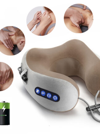 Купить Electric Neck Massager U Shaped Pillow Multifunctional Portable Shoulder Cervical Massager Travel Home Car Relax Massage Pillow