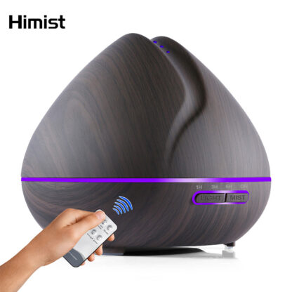 Купить 500ml Remote Control Air Aroma Ultrasonic Humidifier With Color LED Lights Electric Aromatherapy Essential Oil Diffuser for home