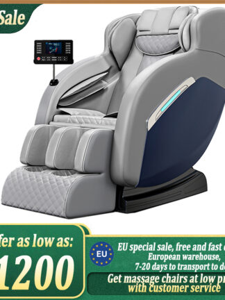 Купить Luxury Full-body Multi-function Foot cover Zero-Gravity massage chair Wormwood hot compress+Large LCD touch screen+BluetoothA8
