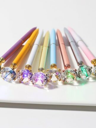 Купить Writing plies Office School Business & Industrialluxury Metal Crystal 8 Colors Polka Dot Ball Pens Fashion 19 Carat arge Dia