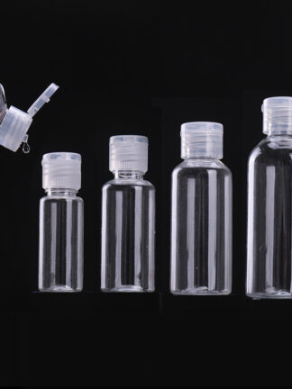 Купить 5ml 10ml 20ml 30ml 50ml 60ml 80ml 100ml 120ml Plastic Bottles PET Transparent Empty Bottle Travel Container with Flip Cap s