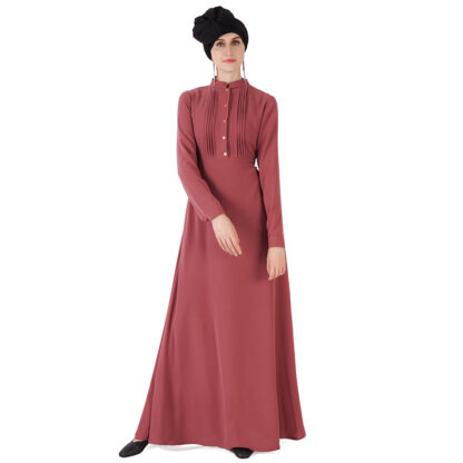 Купить Dubai Muslim Abaya Dress Women Stand Collar Button Classic Plus Size Maxi Long Dress Big Swing Turkish Caftan Islamic Clothing