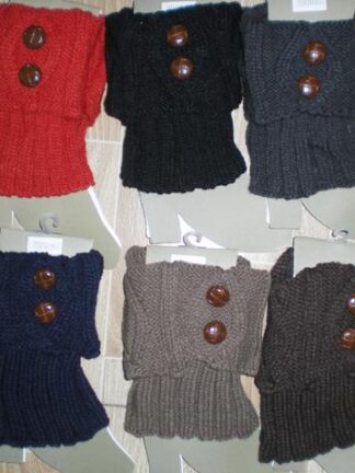 Купить Solid Winter button Knit Crochet Acrylic Leg Warmers Boot Covers Tight High Quailty Women Dance Leg Warmers Legging 20 pairs/lot mixed #3401