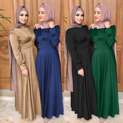 Купить Eid Turkey Muslim Dress Women Abaya Dubai Islam Clothing Dresses Abayas Vestidos Robe Longue Vetement Femme Musulman De Mode