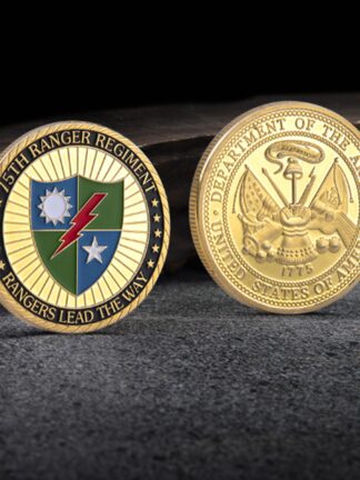 Купить Non Magnetic Crafts USA Department Of Army 75th Ranger Regiment Ranger Lead The Way Medal Plated Challenge Coin
