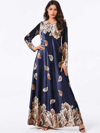 Купить kaftan Dubai Veet Muslim Dress Women Maxi Kimono Jubah Long Robe Abaya Hijab Dresses Islamic Clothing Turkey Arabic Dress