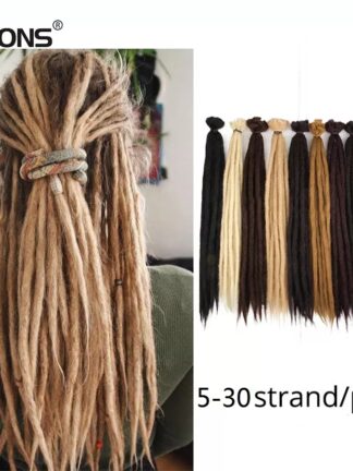 Купить Accessories Synthetic Hair Handmade Dreadlocks Hair Extensions Crochet Hair Black Brown 1 Strands Dreadlock For Women And Men 20 Inch Costum