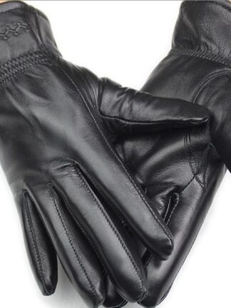 Купить Womens' 100% Real Leather Gloves goat Leather skin gloves LEATHER GLOVES Womens 10pairs/lot #1346