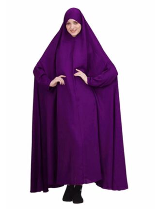 Купить Eid Muslim Women Hijab Dress Prayer Garment Jilbab Abaya Long Khimar Full Cover Ramadan Musulman Gown Abayas Islamic Clothing