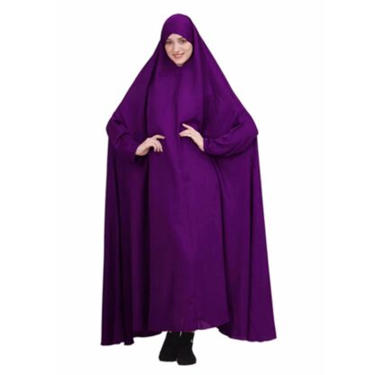 Купить Eid Muslim Women Hijab Dress Prayer Garment Jilbab Abaya Long Khimar Full Cover Ramadan Musulman Gown Abayas Islamic Clothing