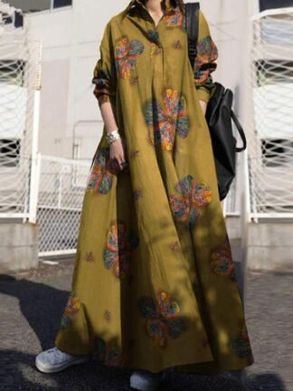 Купить Ramadan Muslim Abaya Dress Women Floral Hijab Shirt Dresses Jilbab Turkey Islamic Vestido Kimono Moroccan Kaftan Arabic Elbise