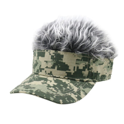 Купить Cross-Border Camouflage Baseball Cap Personality Trend Creative Performance Wig Womens Sunshade Hip Hop Hat Male No. 1
