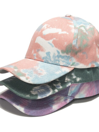 Купить Foreign Trade New Tie-Dyed Ponytail Baseball Cap Fashion Peaked Spring and Summer Outdoor Casual Sun-Proof Hat No. 1