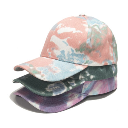 Купить Foreign Trade New Tie-Dyed Ponytail Baseball Cap Fashion Peaked Spring and Summer Outdoor Casual Sun-Proof Hat No. 1