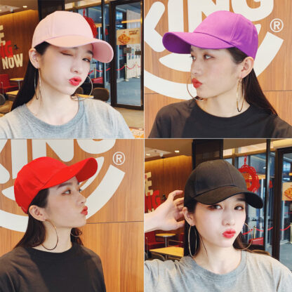 Купить Fashionable Peaked Cap Korean Mens Summer Sun Hat Black Ins Fashion Brand Womens Solid Color Light Board Baseball Cap. No. 3