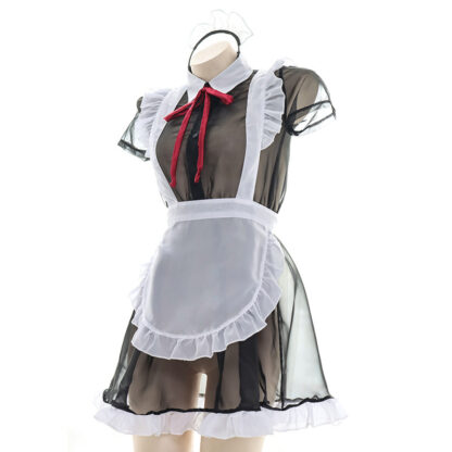 Купить Sexy Underwear Costume Haoween See Through Maid Cospay Erotic Anime ingerie Transparent Maids Outfit Roepay Schoo Gir s