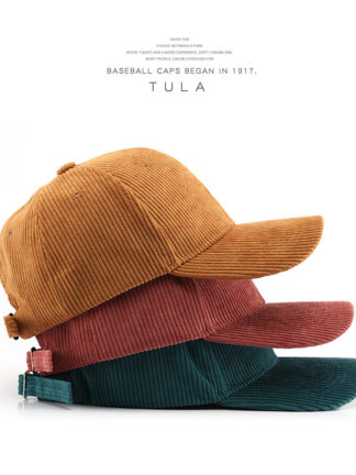 Купить Ball Caps 2021 fashion spring and autumn winter corduroy solid color eaves pointed head men's outdoor women's sports sunscreen baseball cap