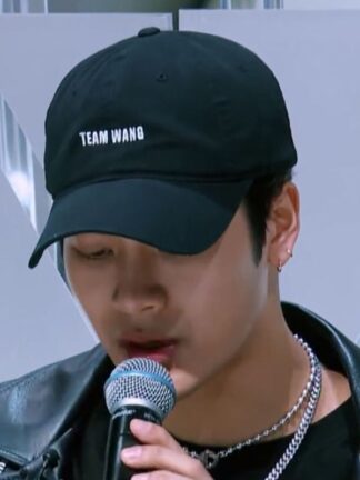 Купить Ball Caps Idol Producer Jackson Wang Same Team Letter Embroidery Baseball Black Men and Women Peaked Cap