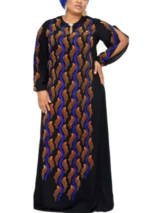 Купить Turkey Islamic Clothing Women Muslim Maxi Long Dress Diamond Abays Islamic Vesridos Lady Robe Moroccan Kaftan 2021 African
