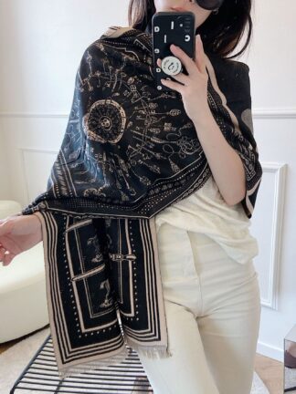 Купить Shawls Korean Style Fashionable Temperamental All-Match Artificial Cashmere Scarf Shawl Womens Autumn and Winter Warm Cloak Nap Blanket Summer Offi