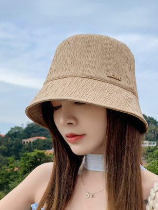 Купить Mushali Standard Fisherman Womens Satin Breathable Oversized Brim Hat Dome Outdoor Straw Hat