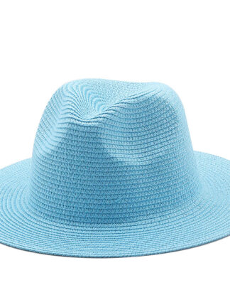 Купить Hats Cross-Border Hot Selling Summer Sun Protection Korean Plaited Top Big Brimmed Straw Men and Women Beach Fedora
