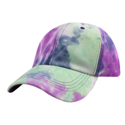 Купить European and American Ins New Colorful Tie-Dyed Baseball Cap Female Travel Sun-Proof Sun Hat Trendy Street Couple Peaked Cap Male No. 1