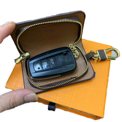 Купить Designer Luxury Car Keychains Buckle Bag for Women Men Designers Lover Handmade Leather Keychain Holder key rings chain Pendant