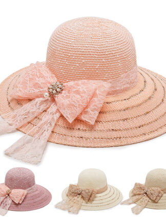 Купить Hats & Caps Straw Hat 2021 Seaside Beach Womens Summer Graceful and Fashionable Protection Sun Factory Wholesale