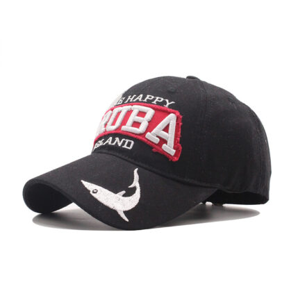 Купить 2021 Amazon Spring and Summer New Exclusive for Cross-Border Letter Shark Embroidered Baseball Cap Peaked Fishing Hat