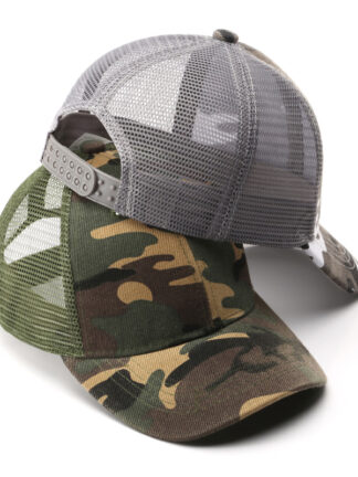 Купить Parent-Child Versatile Camouflage Mesh Cap Male and Female Baby Outdoor Casual Breathable Sun-Proof Sun Students Hat No. 5