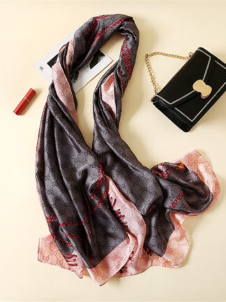 Купить Sarongs Sharon Chunqiu new imitation silk scarf women's European and American fashion thin summer sunscreen beach shawl