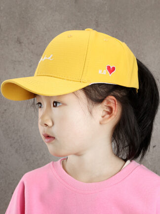 Купить Hats Caps Children Parent-Child Fashion Trendy Boys Love Embroidered Peaked Female Sun Protection Sunshade Breathable Baby Baseball No. 5