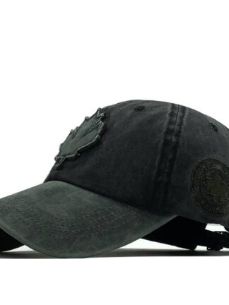 Купить Canada Color Matching Washed-out Vintage Distressed Mens Hat Versatile Girls Sun-Proof Peaked Cap Sun Hat Wholesale