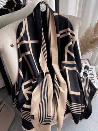 Купить New Artificial Cashmere Scarf Silk Printing Decoration Winter Thick Style Shawl Windproof Sun-Proof Double-Sided Long for Women No. 5
