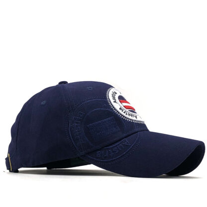 Купить Cross-Border New Arrival Cotton Australian Flag Hat Elastic Retractable Peaked Cap Large Alphabet Embroidery Baseball Cap