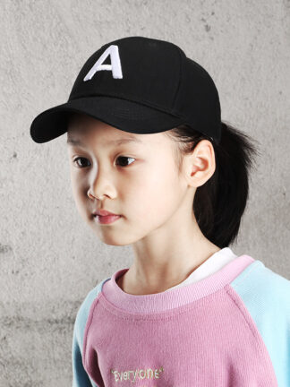 Купить Bay Hat Korean Style Versatile Spring and Summer Parent-Child Soft Top Alphabet Embroidery Peaked Cap Outdoor Sun Protection Sunshade Baseba