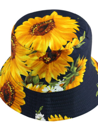 Купить European and American Ins Bucket Hat Ladies New Printed Double-Sided Sun Hat Summer Outdoor Travel Foldable Basin Hat No. 1