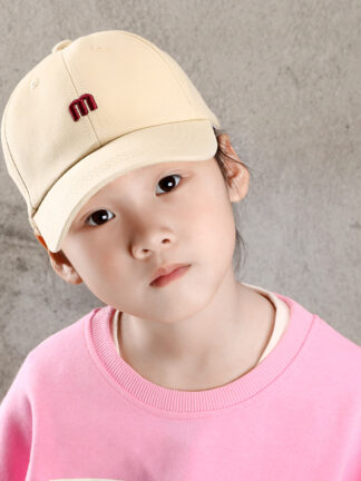 Купить Hat Korean Style Parent-Child Simple M Letter Embroidered Baseball Cap Spring Summer Sun-Proof and Breathable Mens Womens Fashion Ba