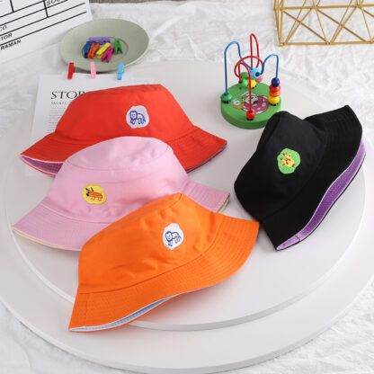 Купить Hats & Caps Childrens Korean Style Animal Embroidery Parent-Child Bucket Outdoor Leisure Sports Sun Protection for Men Women Hat