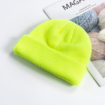 Купить Knitted Hat Womens Korean-Style Autumn and Winter Skullcap Mens Warm Short Beanie Wool Factory Wholesale