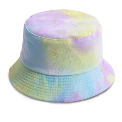 Купить European and American Ins New Tie-Dyed Corduroy Fisherman Hat Womens Autumn and Winter Outdoor All-Matching Double-Sided Bucket Hat Trendy S