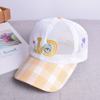 Купить Childrens Summer Breathable Baby Baseball Full Mesh Girls Sun Hat Sun-Proof Boys Peaked Cap Thin