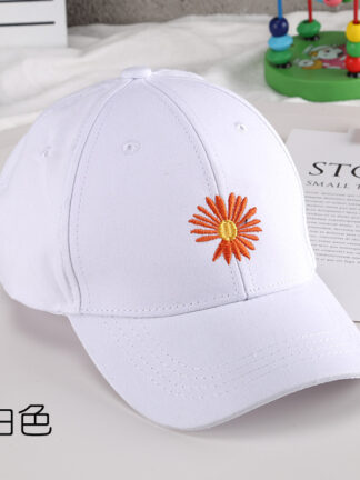 Купить Children Hat Spring Summer Japanese Little Daisy Parent-Child Peaked Cap Korean Style Protection Sun Shade Men Women B