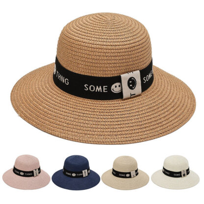 Купить Factory Wholesale 2021 Woven Bucket Hat Breathable Sun Protection Beach Travel Outdoor