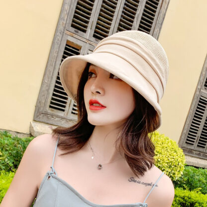 Купить 2021 New Small Brim Sun Hat Lightweight Breathable Fashion Summer Sun-Proof Bucket Wholesale