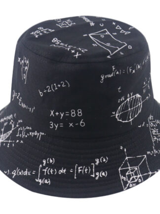 Купить (Hats & Caps Summer Letter Quadratic Function Bucket Hat out Sun-Proof All-Match Fashion No. 1