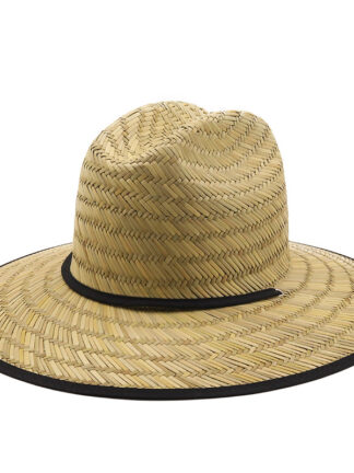 Купить 2021 New Outdoor Sunshade Big Brim Beach Hat Hand-Woven Papyrus Decorative Hat